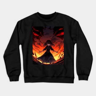 Manga Anime Demon Girl Beauty Horror Crewneck Sweatshirt